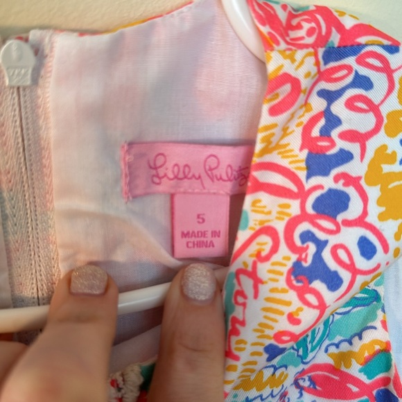 Lilly Pulitzer Written in the Sun | Size 5 Shift with QR code! - Picture 2 of 3